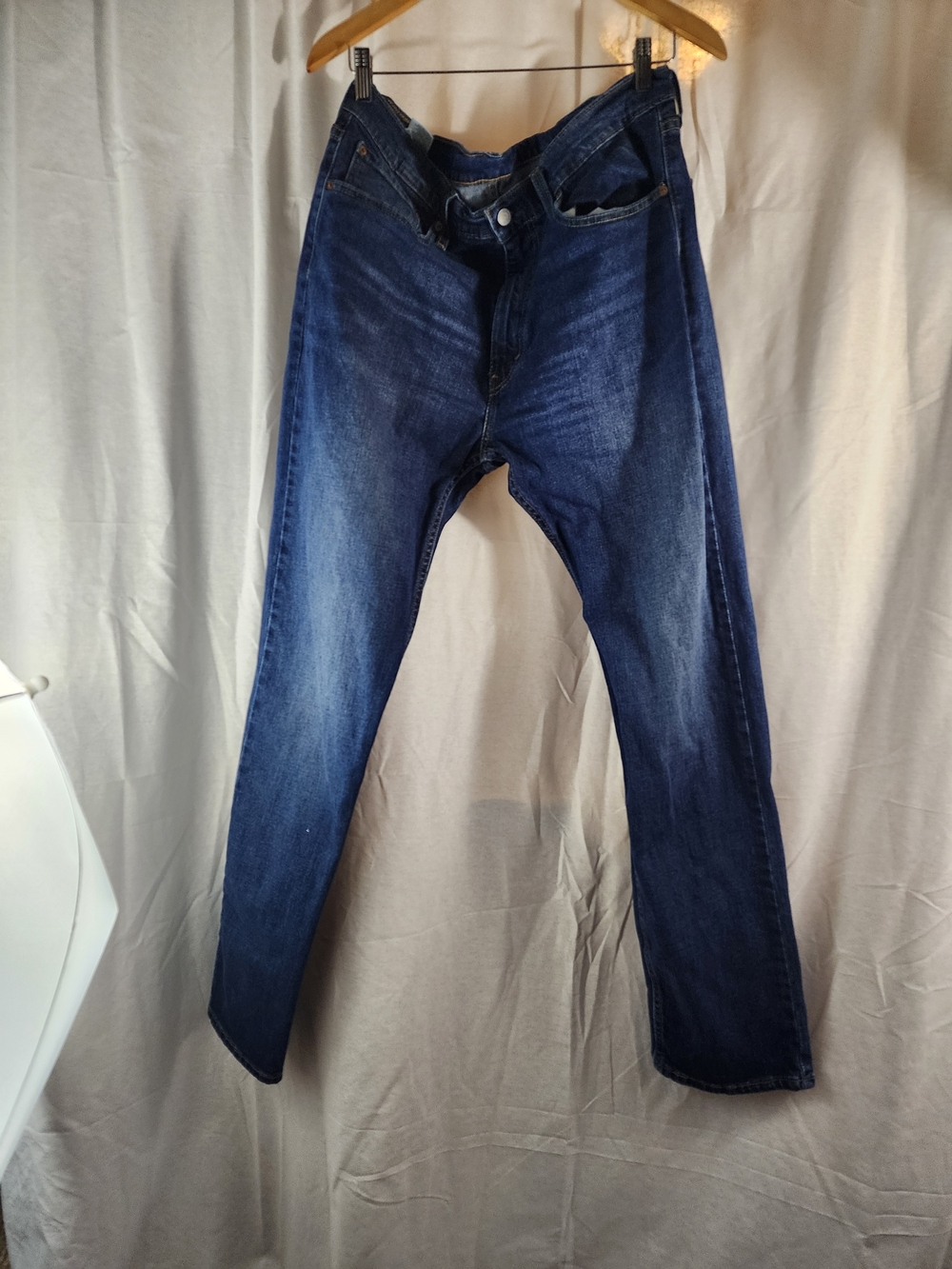 Levi's Men's Slim Straight Dark Blue Denim Jeans W36 Great Condition